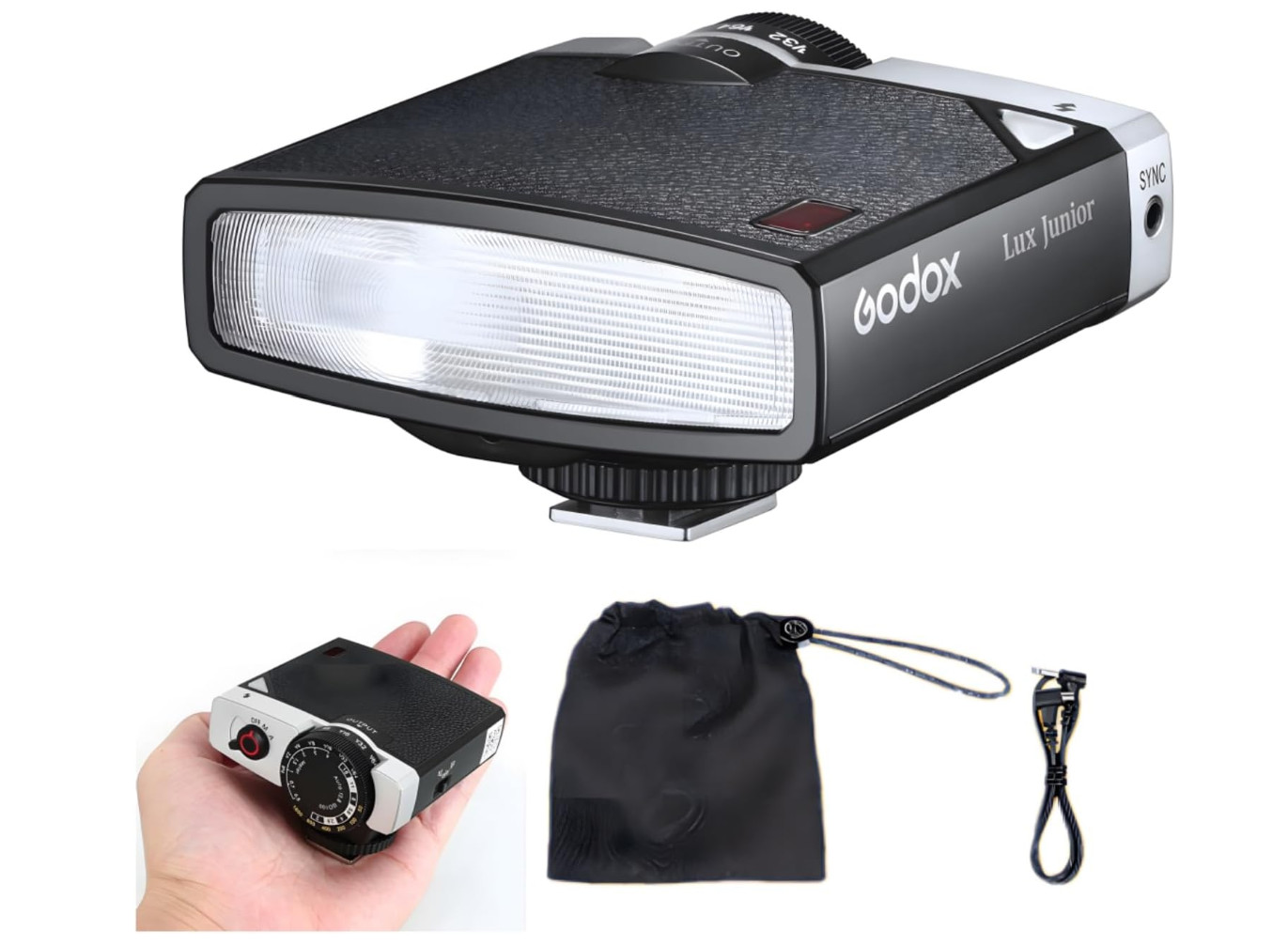 GODOX Lux Junior Speedlite Retro Camera Flash for Canon Nikon Sony Fuji Camera
