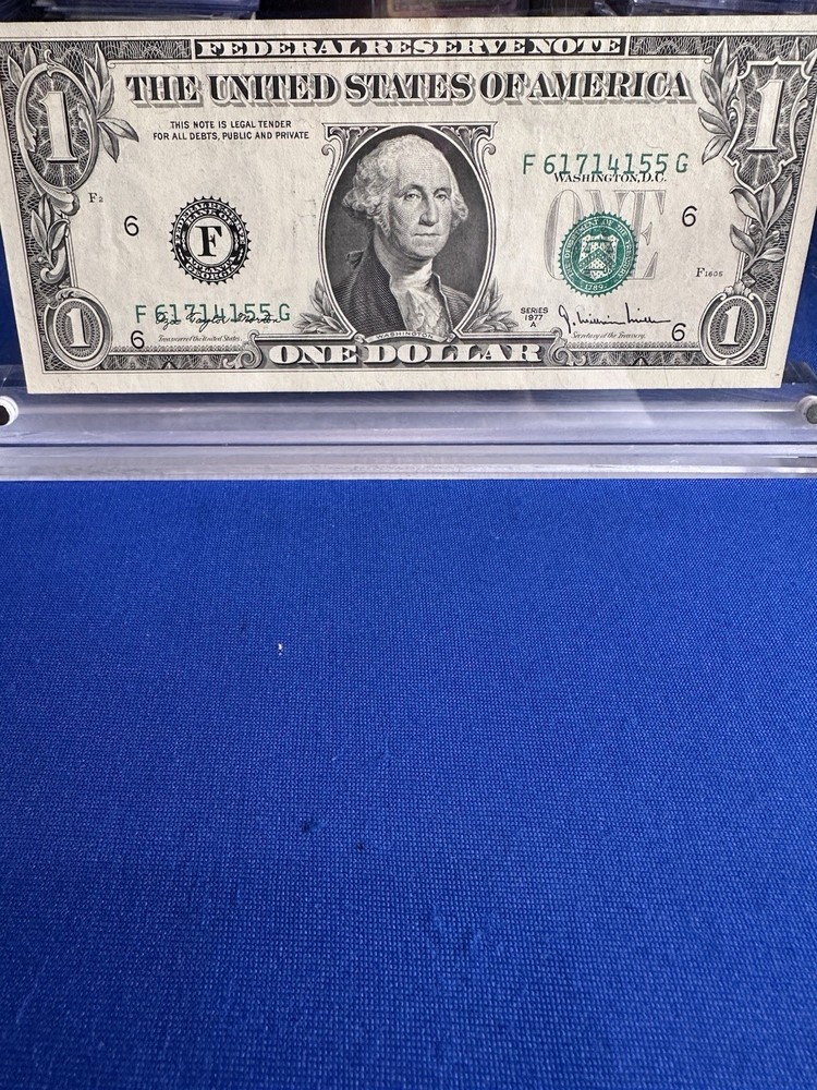 (( ERROR - MISALIGNED )) $1 1977 (CU) FEDERAL RESERVE