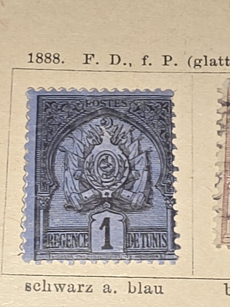 Foreign Tunis 1c Stamp Used - #I347