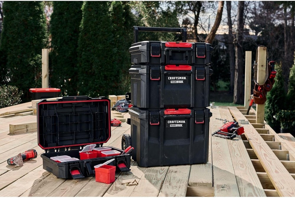 CRAFTSMAN TRADESTACK Tool Box, Waterproof Indoor/Outdoor, Stackable Tool