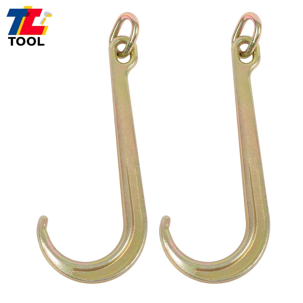 2Pack 5400 Lbs Working Load Limit J Hook G70 15 Inch Heavy Duty Roll Back Clevis