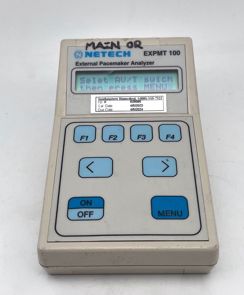 Netech EXPMT 100 Digital Handheld External Pacemaker Analyzer Test CALIBRATED!