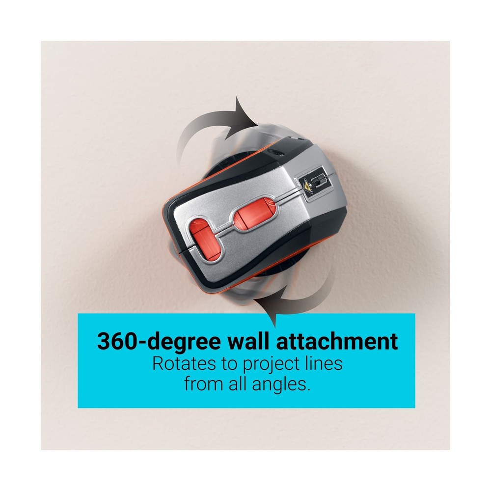 BLACK+DECKER Laser Level, Self-Leveling, 360 Degree Wall Attachment... Fast Ship
