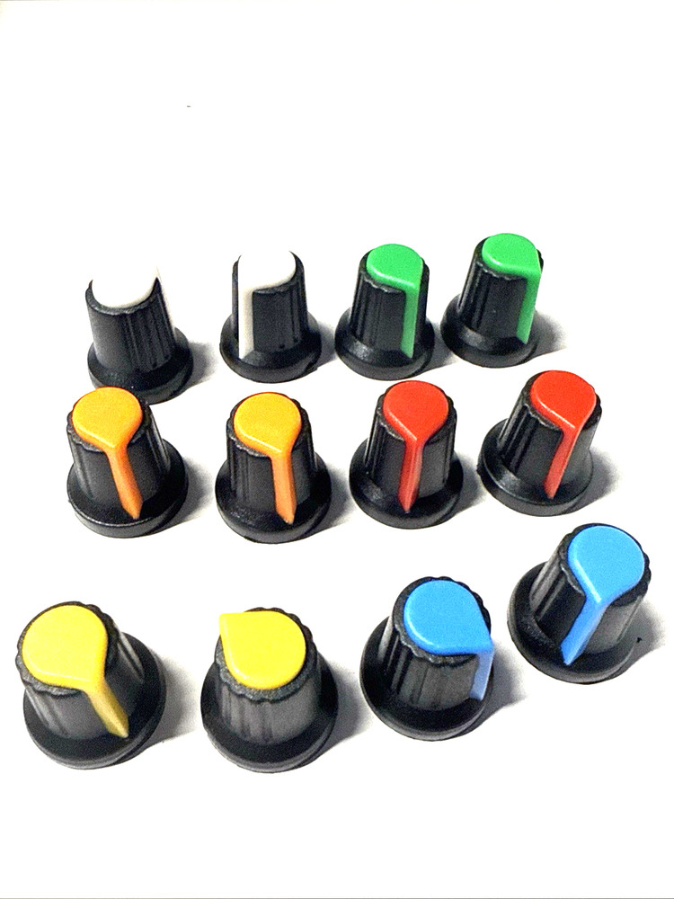 set of 2   knobs OD = 15 mm for  push it in 6 mm shaft 0.25 inch