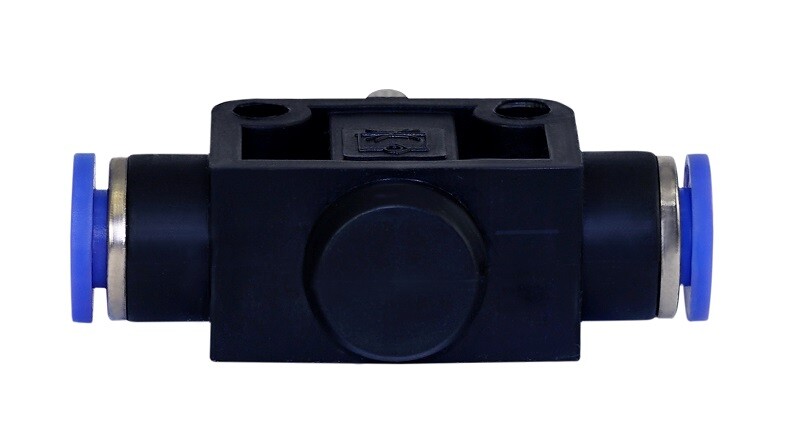 Pneumatic Air Flow Speed Control Valve Tube OD 1/4" Inch Push In Fitting 1 Piece