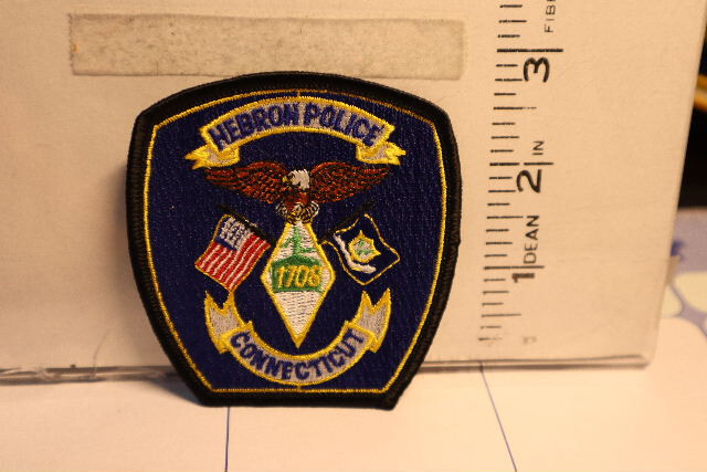 police patch  HEBRON POLICE CONNECTICUT