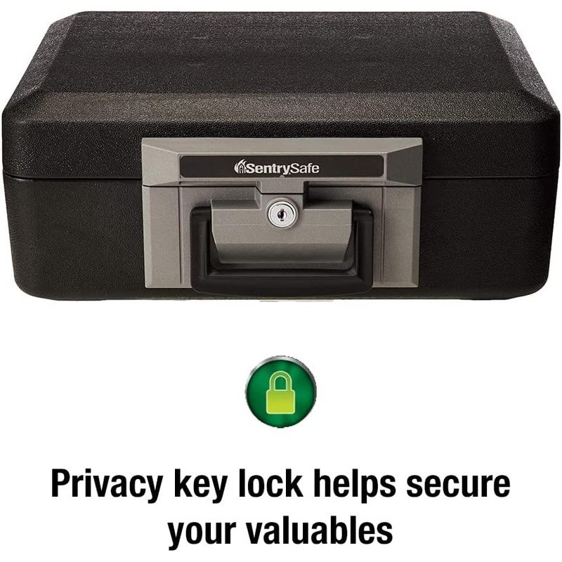 Fireproof Safe Box Key Lock Durable Security Storage Documents Valuables New