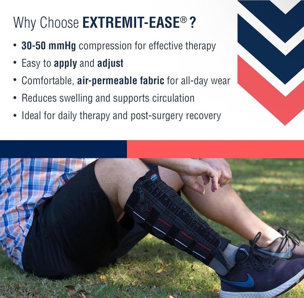 EXTREMIT-EASE Compression 30-50 mmHg Lower Leg Wrap SMALL / REGULAR Length NEW