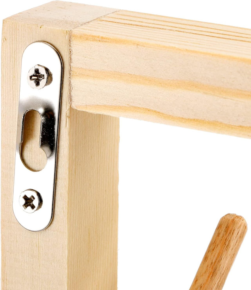 2 Pack 54 Spools Wooden Thread Holder, Large Racks, Wall Mount Storage Organizer