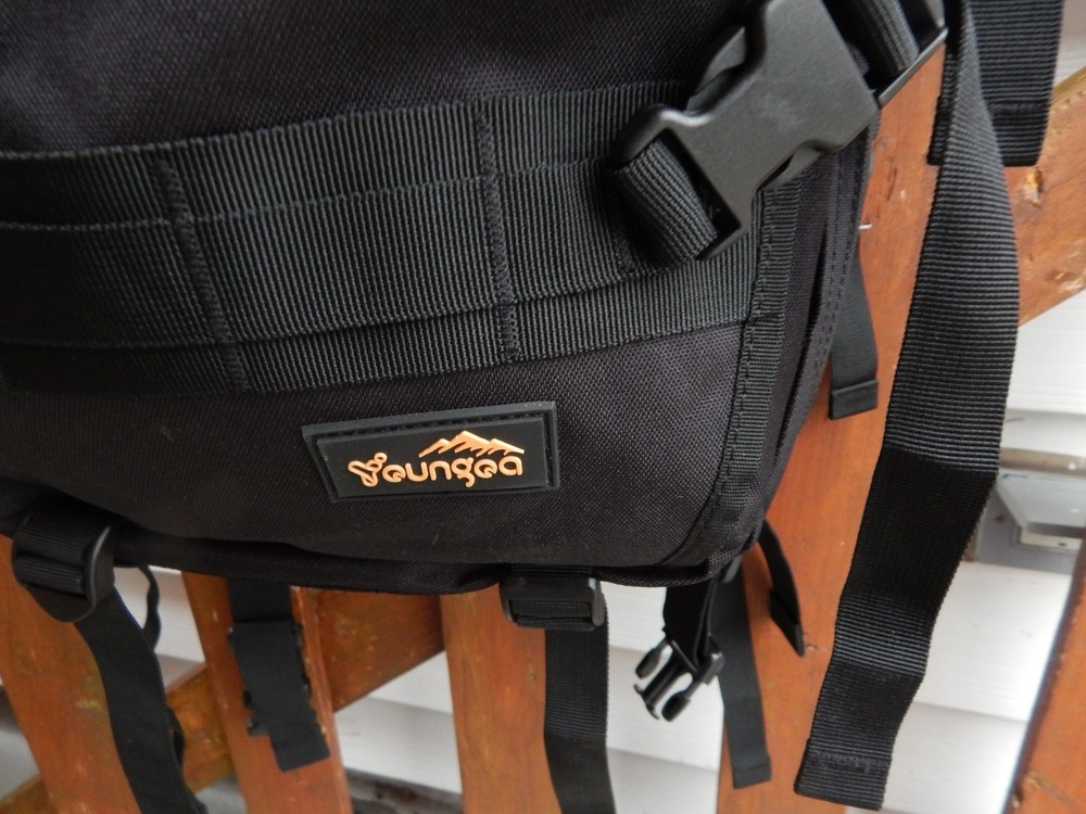 YOUNGOA Motorcycle Helmet Backpack 45L - BLACK Tactical - Durable & Waterproof