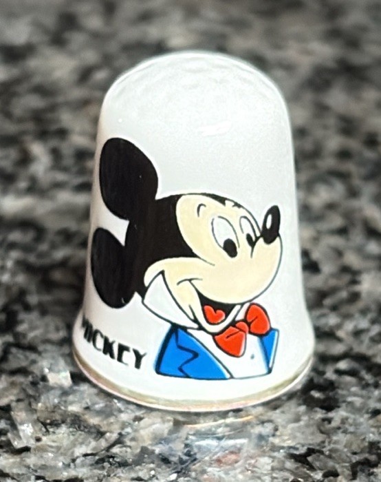 Disney Mickey Mouse Ceramic Thimble England Bone China
