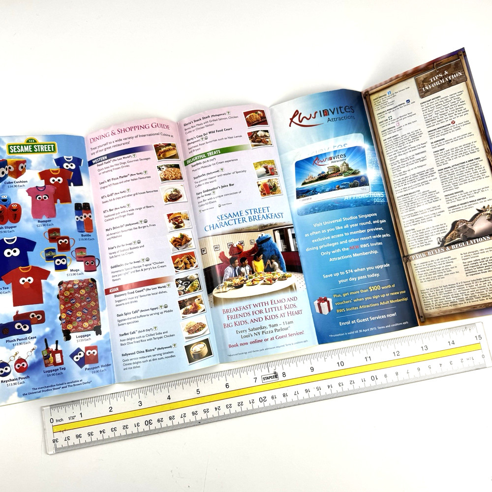 Universal Studios Singapore - 2015 STUDIO GUIDE MAP - Lunar New Year - Puss