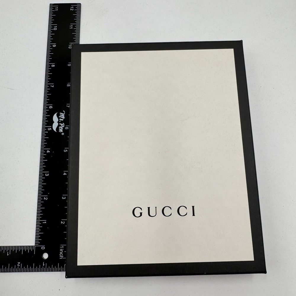 GUCCI EMPTY BOX 9” X 6.5” X 1.5 in WITH INSERTS Envelope Tissue Sample Perfume