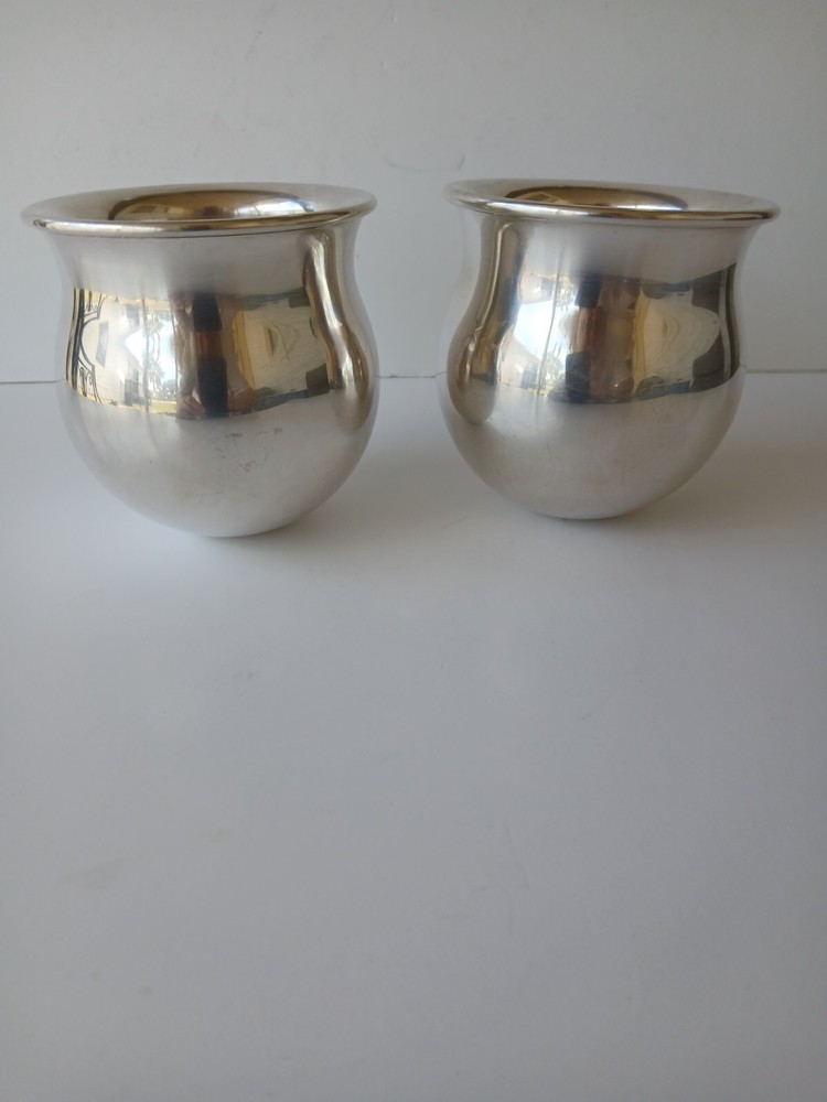 SET OF TWO MCM ST JAMES MADE IN BRAZIL SILVER PLATED BOWLS