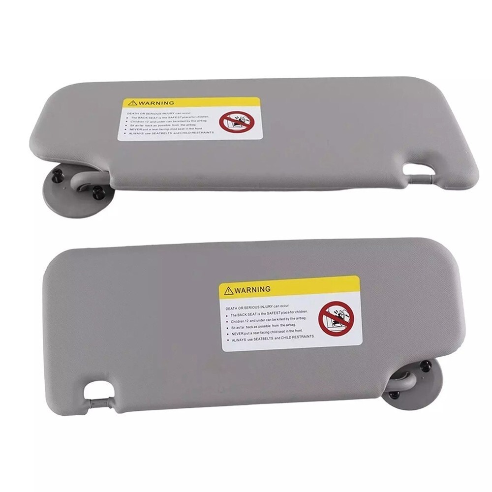 For Chevrolet Vehicles Gray Plastic Driver Passenger Side SUn VIsor Set