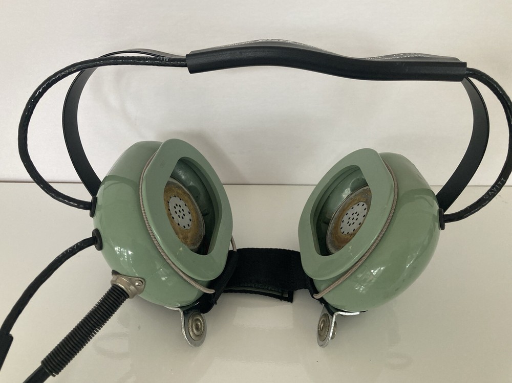 DAVID CLARK 12518G-06 H3320 PILOT HEADSET with Dynamic Amplified Mic, Untested