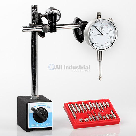 Dial Indicator, Test Indicator, Magnetic Base & Point Set Inspection Set