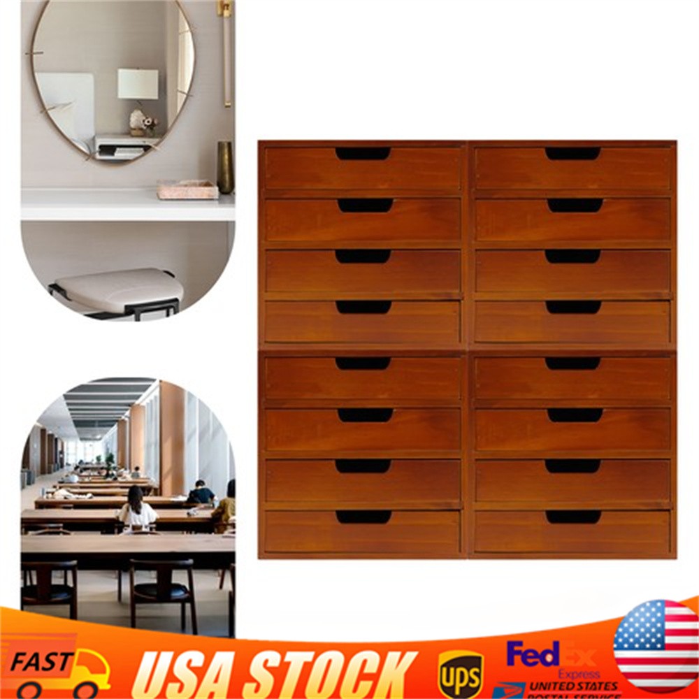 4 Pcs Drawer Cabinet Set Desktop Multi-level Drawer Storage Organizers New
