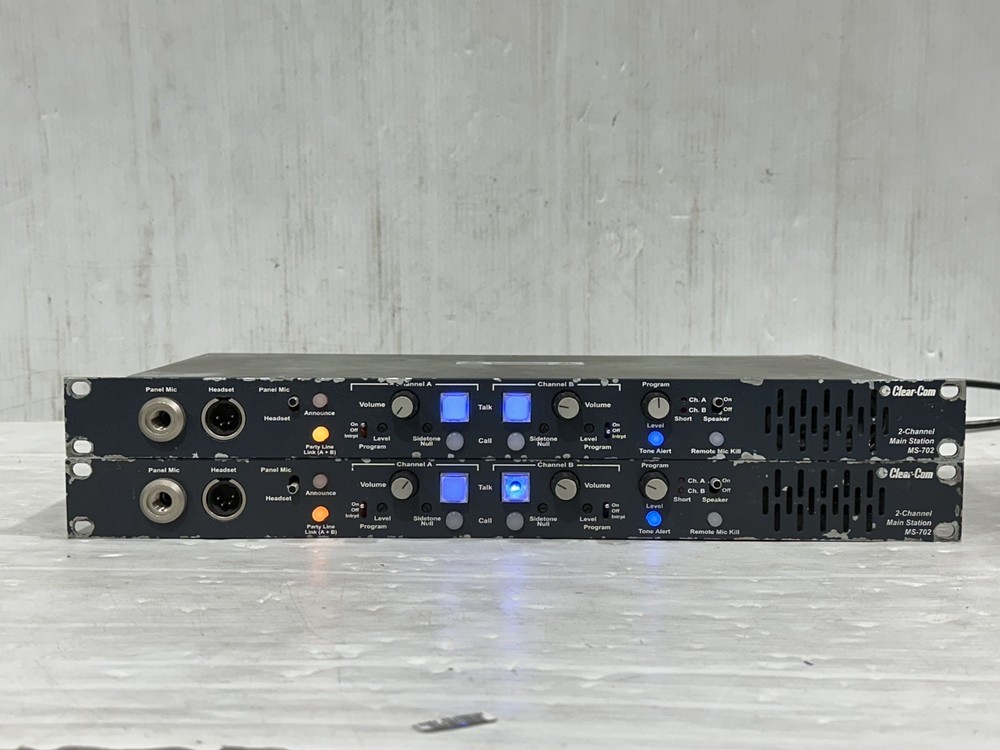 Clear-Com Main Station 2CH MS-702 #1203-4 (One)THS