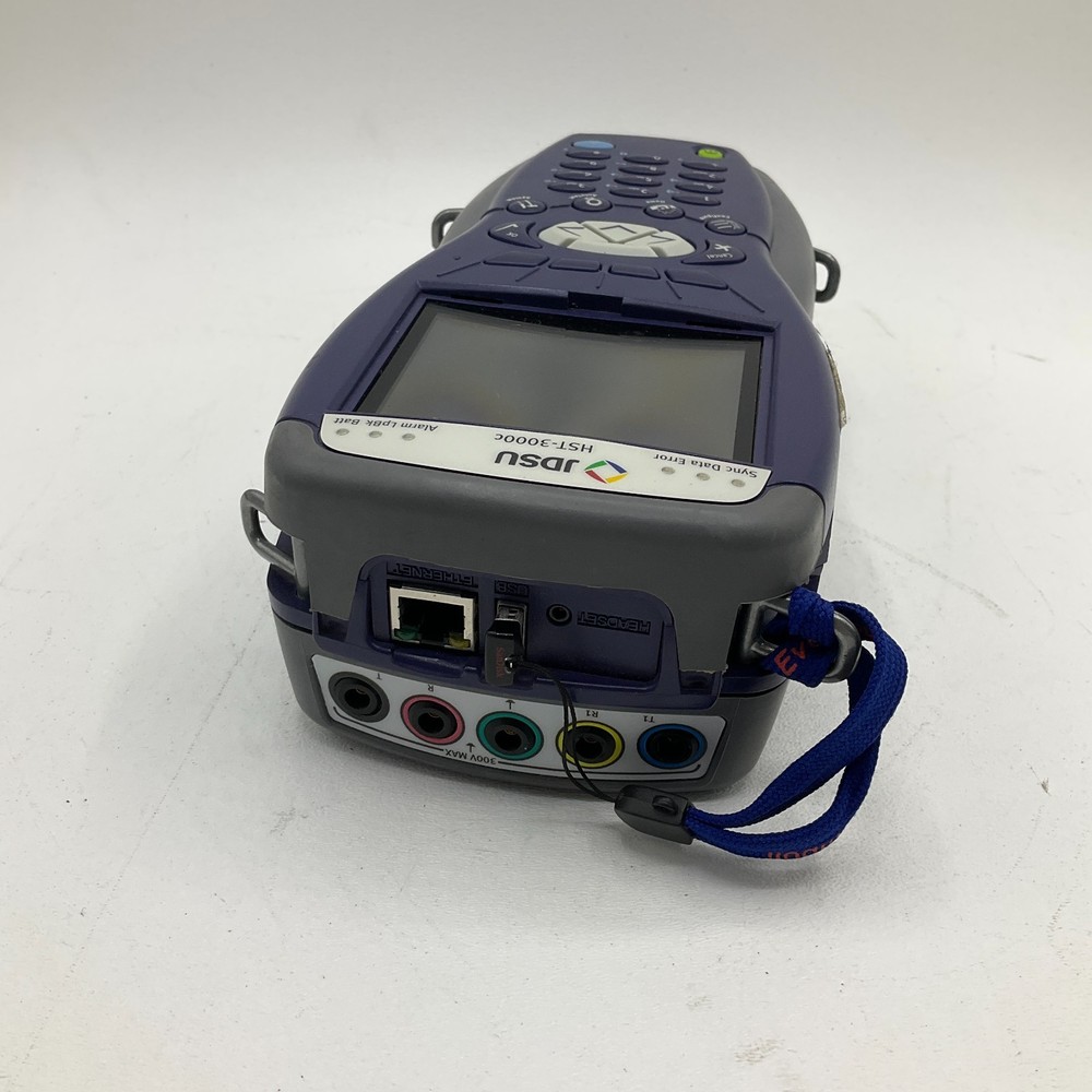 JDSU HST-3000C Handheld Services Tester with Ethernet Cords