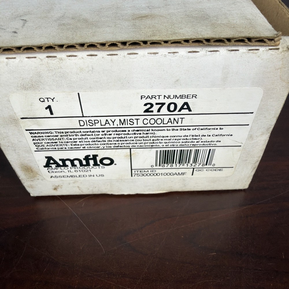 AMFLO 270A Mist Coolant Unit,12"Spout,4 ft Hoses
