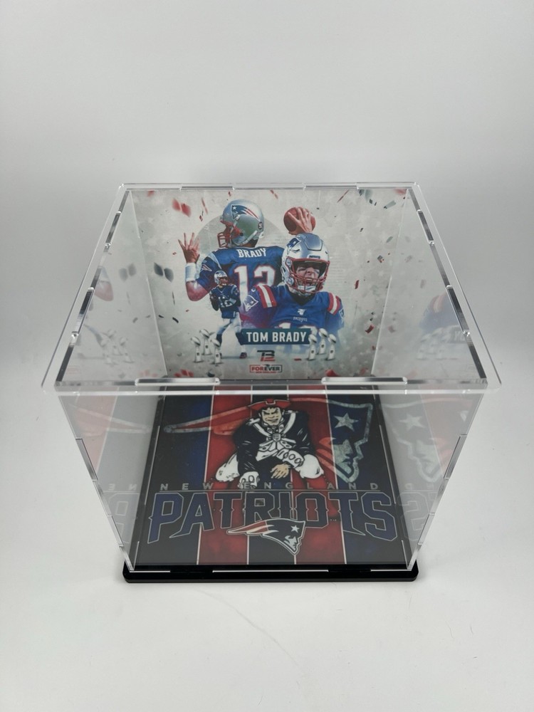 Tom Brady Custom Mini Helmet Display or Card Display - Patriots