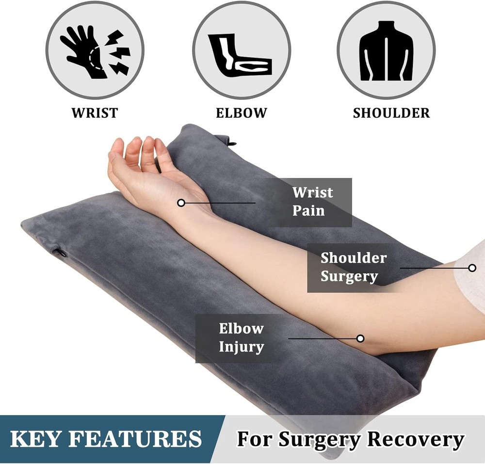 Arm Elevation Pillow Shredded Memory Foam Filled Arm Stabilizer Elevation Pil...
