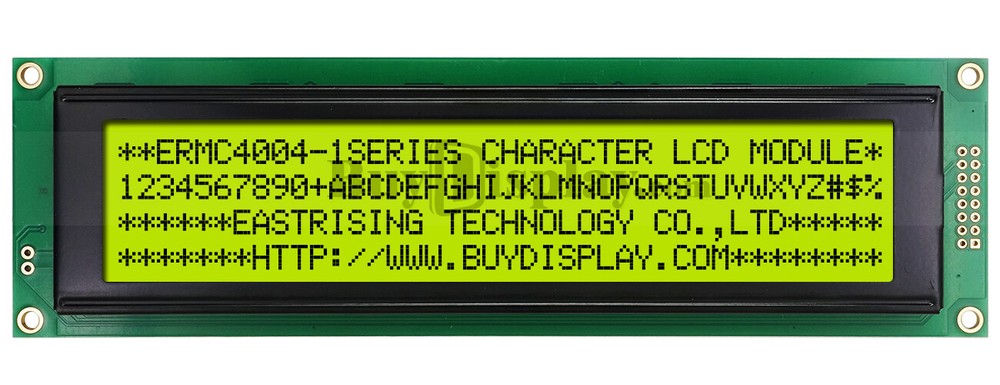 Low-Cost Yellow Green 4004 40x4 Charcter LCD Display Module