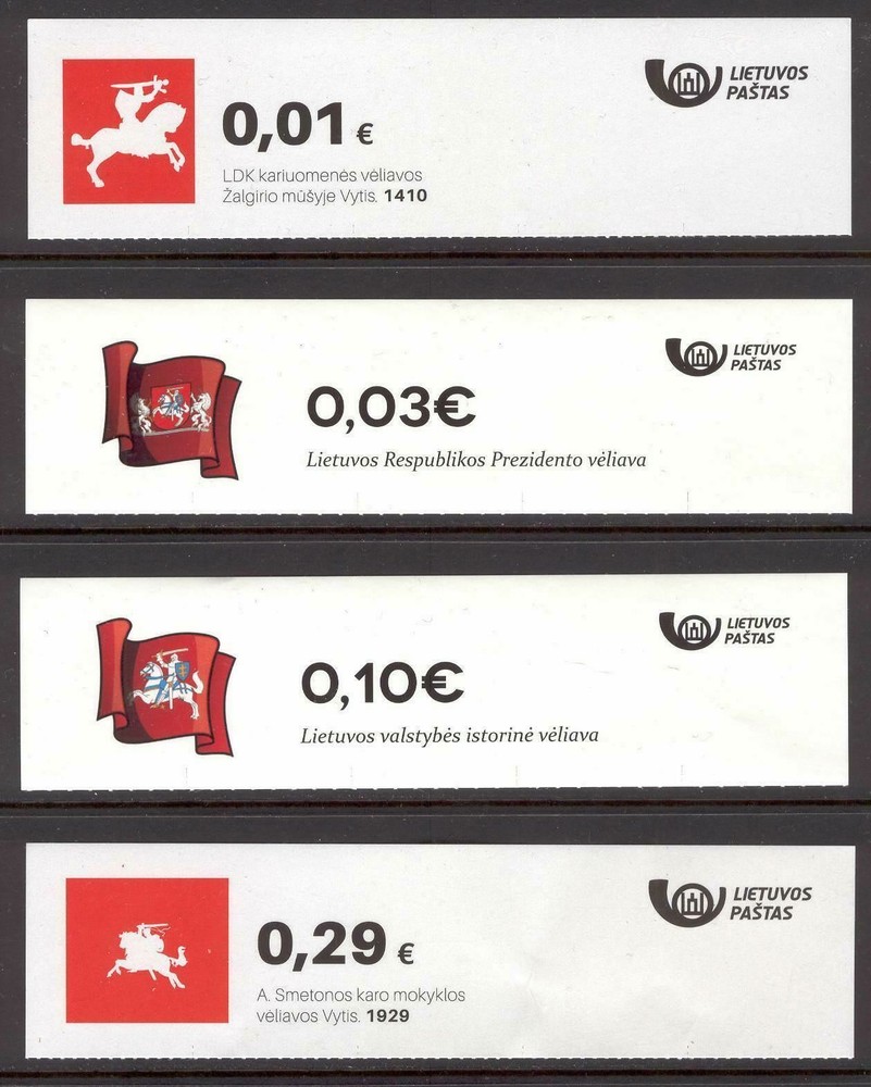 M D50 Lithuania SA Stamps Sheets 4 Special Headers