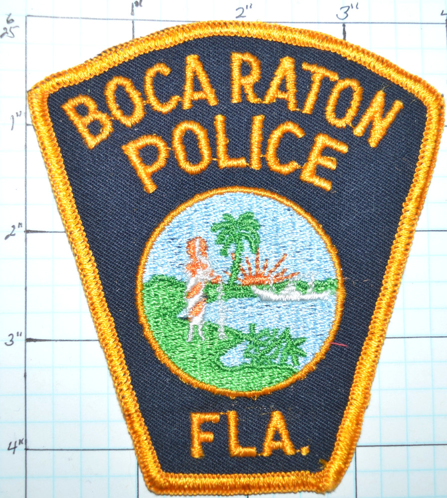 FLORIDA, BOCA RATON VINTAGE POLICE DEPT PATCH