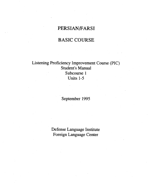 Learn Farsi Persian - The Most Complete & Comprehensive Language Course on USB