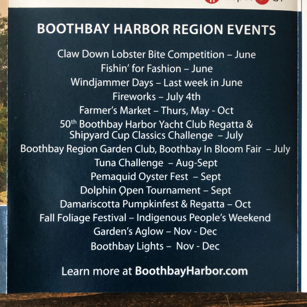 Boothbay Harbor Region Map (2024)