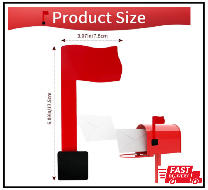 Easy-Install Mailbox Flag Replacement Kit - Upgrade Your Mailbox with a Red F