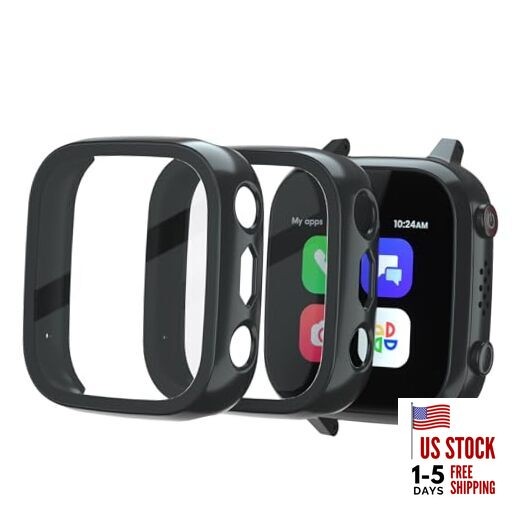 2Pack Screen Protector Compatible with Cosmo for Cosmo JrTrack 4&3 Black+Black