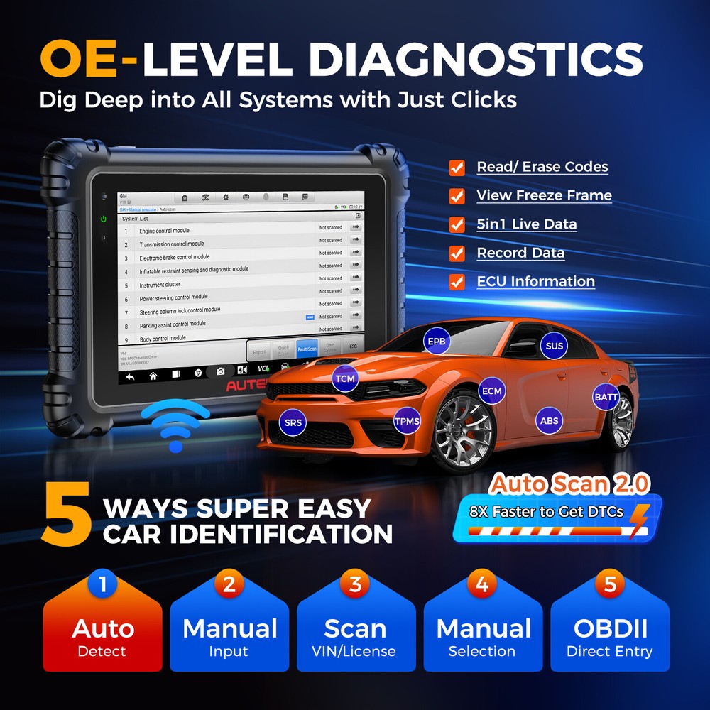 Autel MaxiSys MS906 MAX ECU Coding AS MK908P II Up MS906 PRO 🪄MAX=2-Year Update