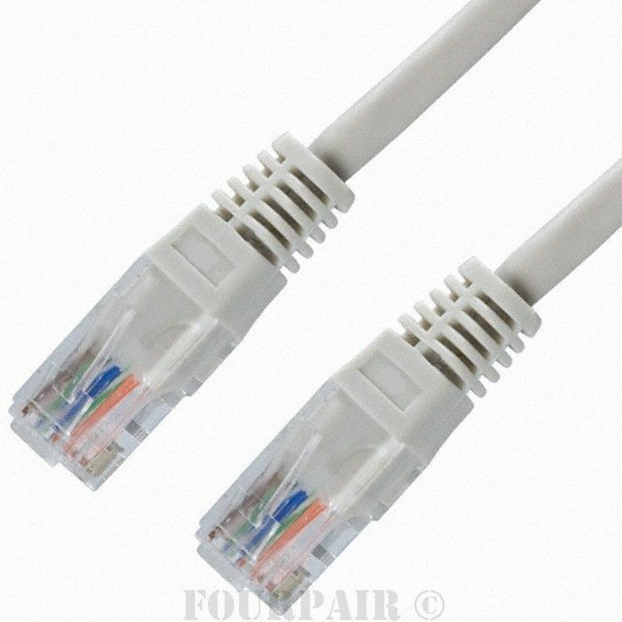 3 Pack Lot - 25ft CAT6 Ethernet Network LAN Router Patch Cable Cord Wire Gray