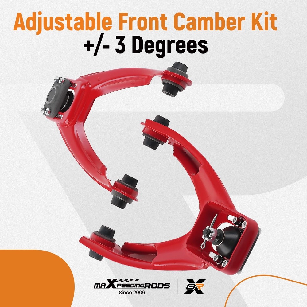maXpeedingrods Front Upper Control Arms for Honda Civic 1996-2000, Red