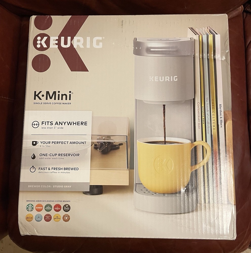 Keurig K-Mini Single Serve K-Cup Pod Coffee Maker - Studio Gray