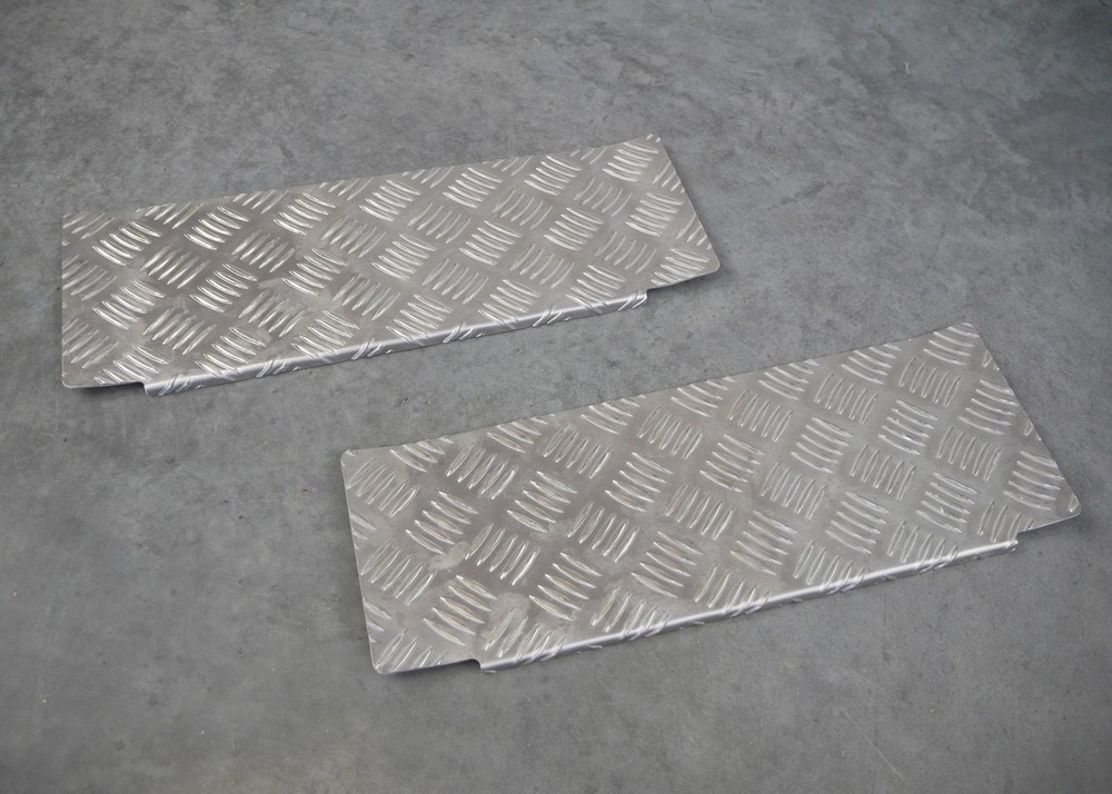 Front Interior Step Covers for Volkswagen VW Transporter 2003-2015 Silver