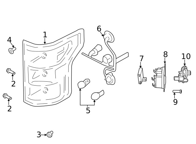 Genuine Ford Blind Spot Radar Bracket RL3Z-14D189-A