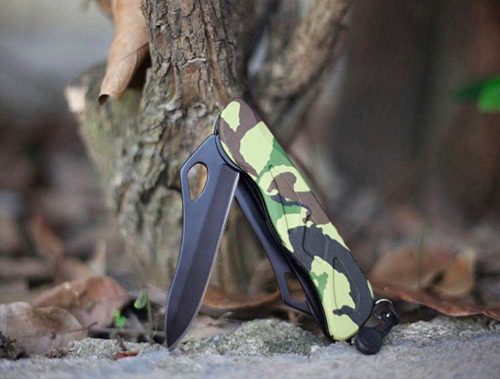 Folding Army Military Pocket Survival Bug Out Bush Knife Blade Multi Function