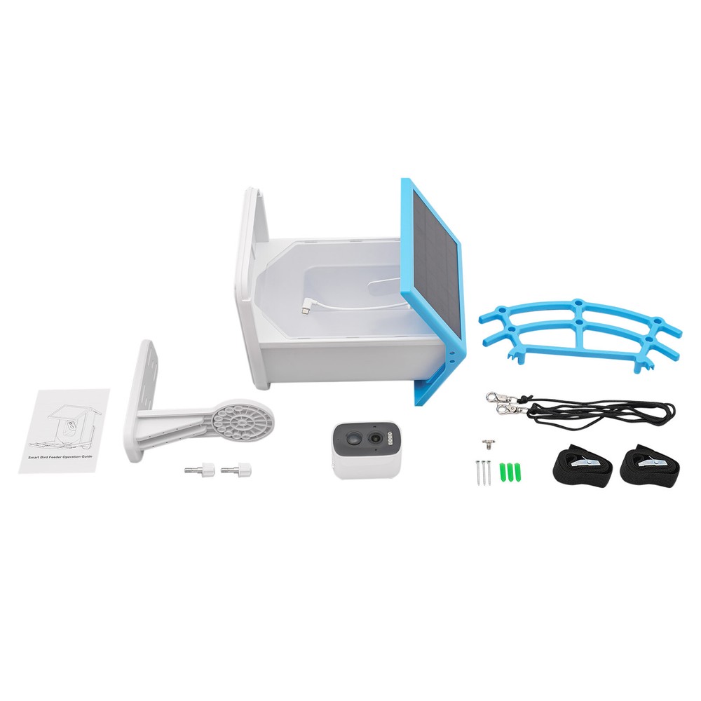 Solar Powered Bird Feeder Bird Feeding Unit With Camera Smart Bird Feeder