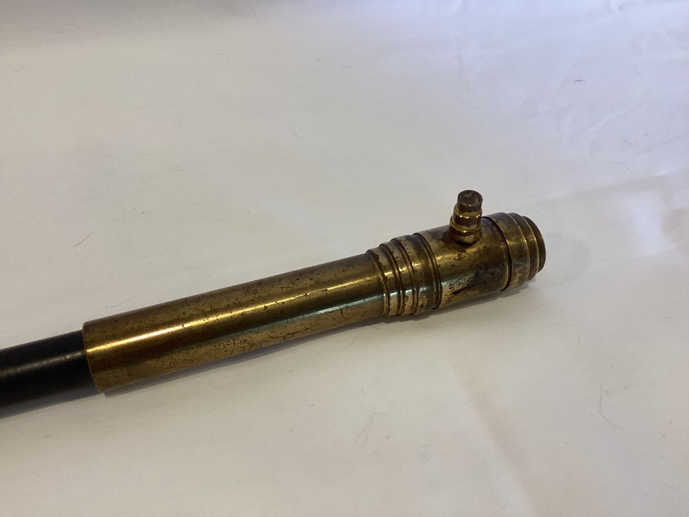 VTG Antique Crescent-Lite Solid Brass Long Handle Railroad Firelighter Tool