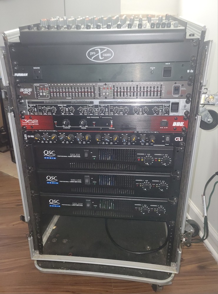 dj equipment Rack Mounted Poweramps system