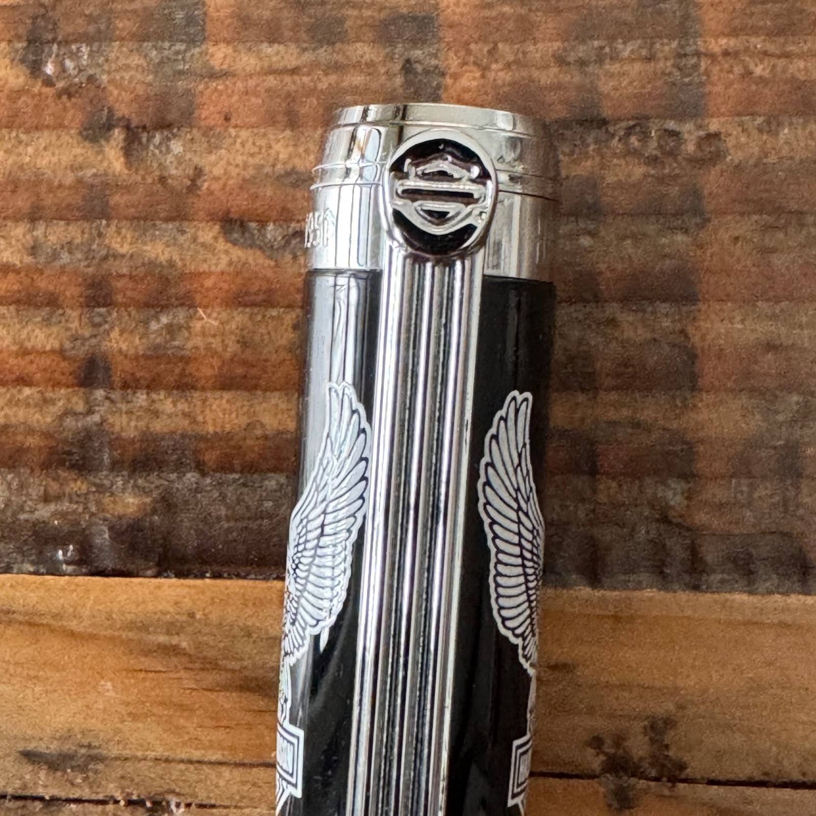 Retro 51 Harley Davidson Orange/Black Eagle Ballpoint Pen (HDBP-1750)