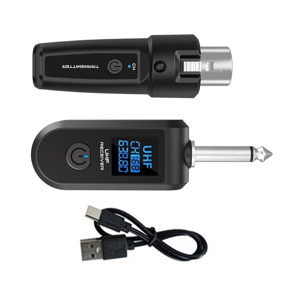 Audio Transmitter&Receiver UHF XLR Adapter For Mic/Mixing Console/Instruments