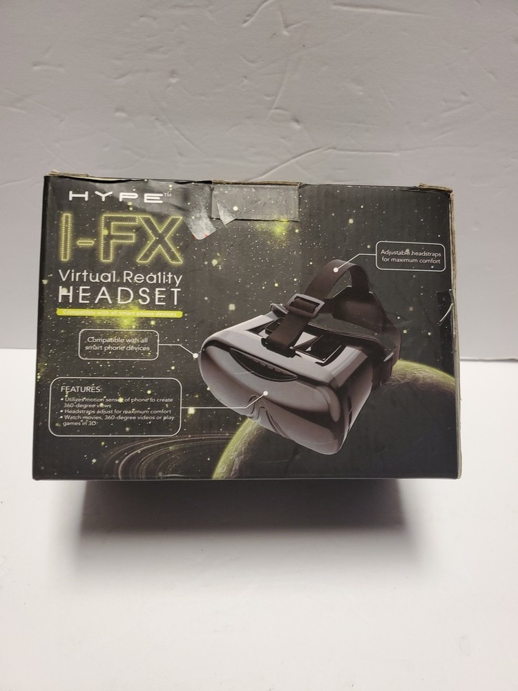 HYPE I-FX Virtual Reality Headset - in Box USED. Not Tested.