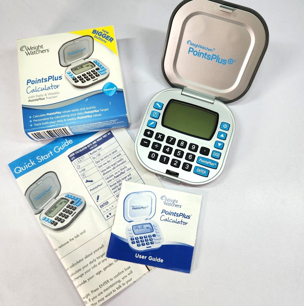 WEIGHT WATCHERS Points Plus Calculator w/Daily & Weekly PointsPlus Tracker NAC5A
