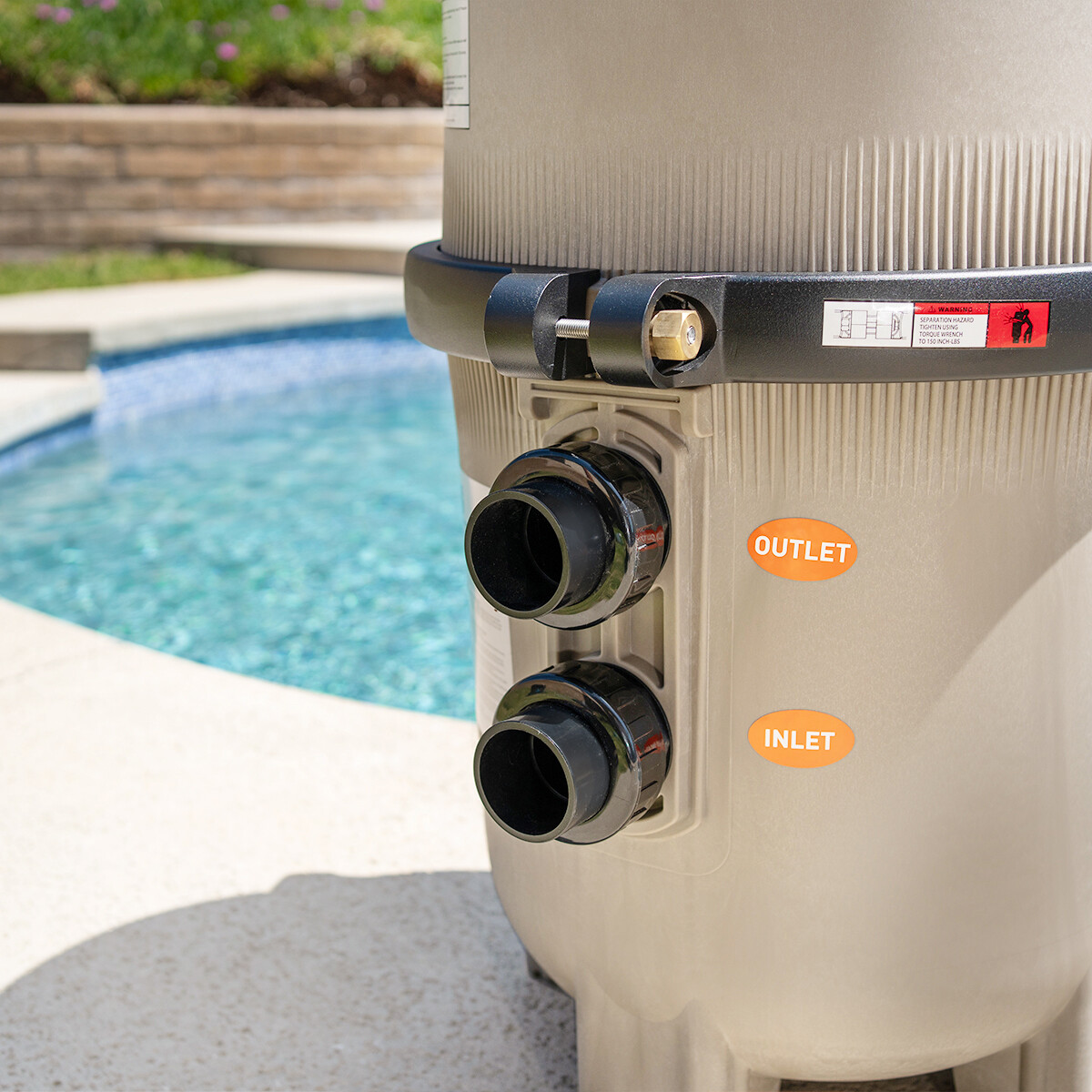 XtremepowerUS DE Pool Filter Maximum Clean Grid In-Ground Pool 120 GPM 62 sq/ft