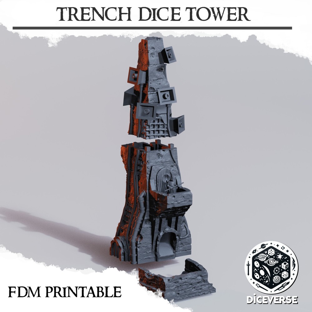Tabletop Terrain - Wargaming Terrain - Speaker Tower - Dice Tower